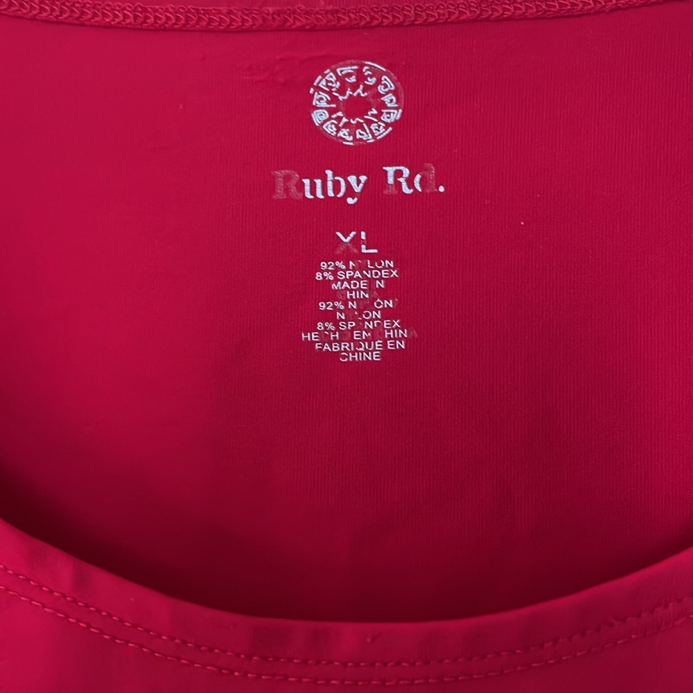 Red Ruby Rd knit top - Picture 2 of 6